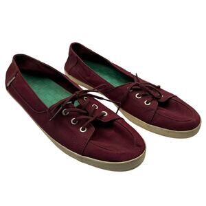 Vans Off the Wall Womens Palisades Vulc Burgundy Shoes 10